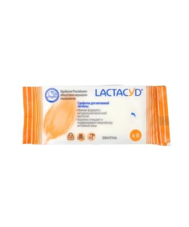 Home medicine cabinet Lactacid napkins for intimate hygiene 8 pcs - Buy Online on GoSupps.com