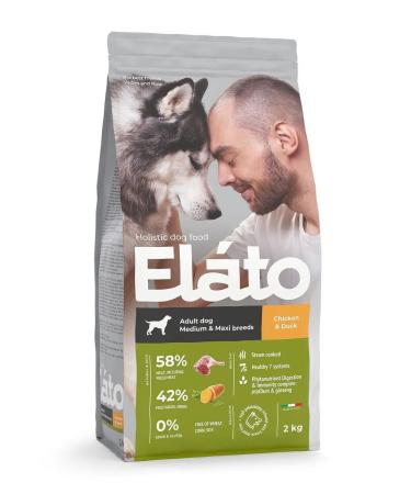 Elato Holistic dry food for medium and large dogs chicken 2kg - Buy Online on GoSupps.com