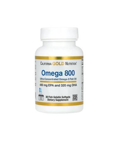 California Gold Nutrition California Gold Omega-3 800 Ultra concentrate 1000mg 30kap