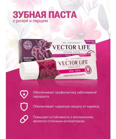 Toothpaste Complex protection with rose and pepper chili 1 pcs