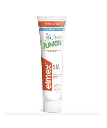 ToothpastEdge Elmex junior children's toothpaste from 6 to 12 years old 75ml - Buy Online on GoSupps.com