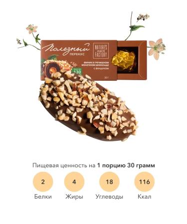 CandiePlus Dates in milk chocolate with a hazelnut 30 g - Buy Online on GoSupps.com