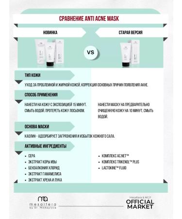 Mesaltera Mask for problematic and oily skin against mesulter acne - Buy Online on GoSupps.com