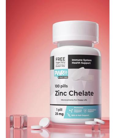 PWR Ultimate Power Zinc Helat vitamins for women men pills dietary supplement 100