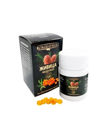 AltaiBioProject Kedrovka Zhivitsa in sea buckthorn oil in capsules 150 pcs