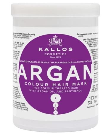 Kallos Cosmetics Argan Mask+ shampoo for dyed hair - Buy Online on GoSupps.com