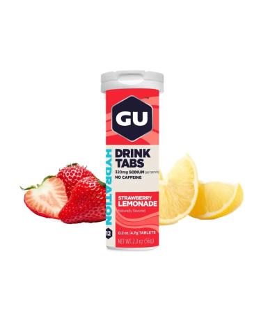 GU Energy Labs HUS Drink Tabs Isotonic without caffeine strawberries 12 tab - Buy Online on GoSupps.com