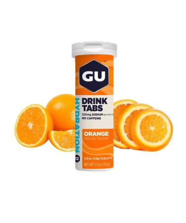 GU Energy Labs Isotonic GU Drink Tabs without caffeine orange 12 tab - Buy Online on GoSupps.com