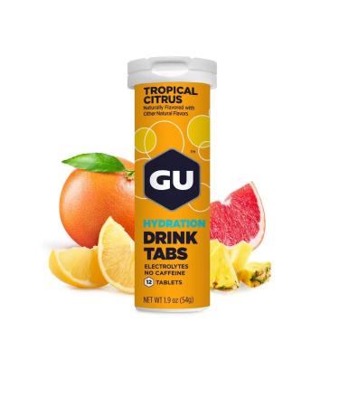 GU Energy Labs Isotonic Gu Drink Tabs Tropical Citrus 12 Tab - Buy Online on GoSupps.com