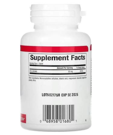 Natural Factors Zinc citrate 50 mg 90 tablets - Buy Online on GoSupps.com