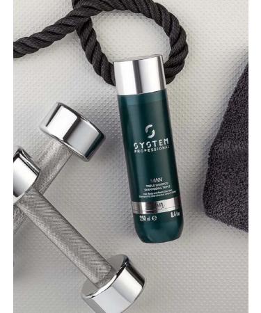 SYSTEM PROFESSIONAL Man triple hair shampoo beard and body 250 ml - Buy Online on GoSupps.com