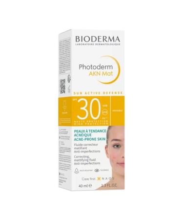 Bioderma Photoderm AKN Mating emulsion SPF30 40 ml - Buy Online on GoSupps.com