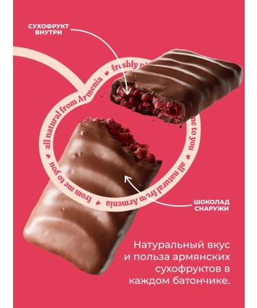 Smello Baton from dried red cherries in dark chocolate - Buy Online on GoSupps.com