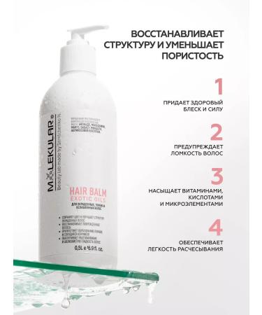 MOLECULAR Shampoo and hair balm professional - Buy Online on GoSupps.com