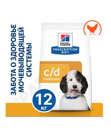 HILL'S Hills CD Urinary food for dogs with ICD with chicken 12kg