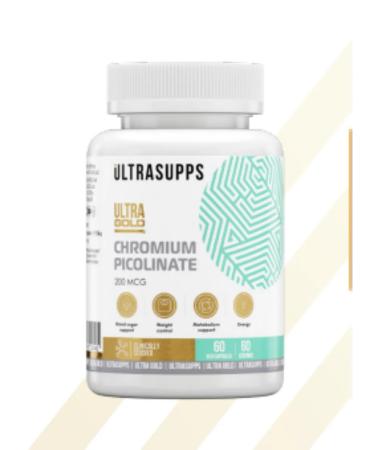 UltraSupps Chrome 60 Ultra Gold Chromium Picolinate capsules