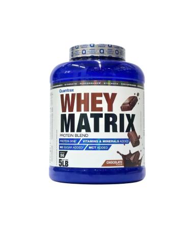 Quamtrax Whey Matrix 5LB protein for muscle growth Chocolate
