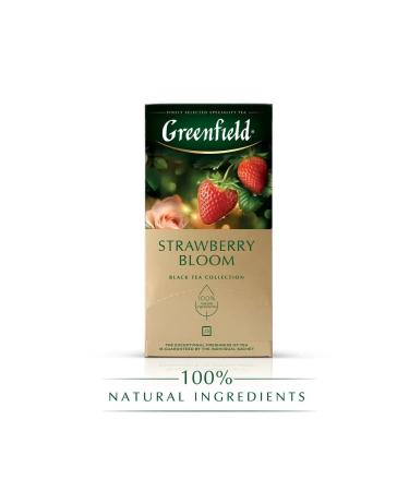 Tea Black Greenfield Straws Strawberry Bloom 2pcs of 25 Pack - Buy Online on GoSupps.com