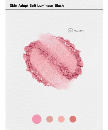 Monica Beauty Blush compact skin adapt tone 01 Mauve Pink - Buy Online on GoSupps.com