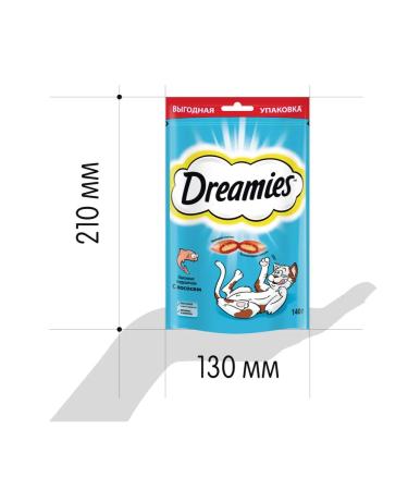 DREAMIES Cotton for cats with salmon 140 g - Buy Online on GoSupps.com