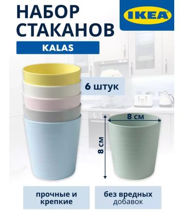 DisposabldisheZone Set of glasses different colors Ikea