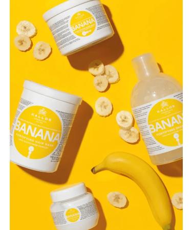 CosmetimaskLabs Banana Mask for strengthening hair 500ml - Buy Online on GoSupps.com