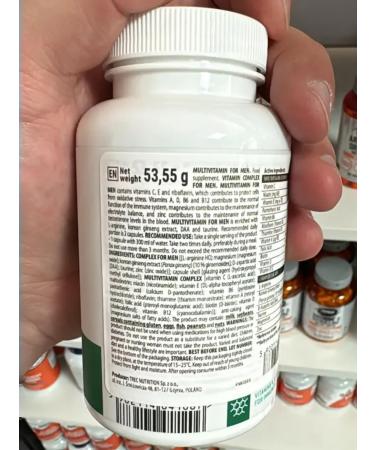 TREK nutrition Vitamin-mineral complex for Men 90 capsules - Buy Online on GoSupps.com