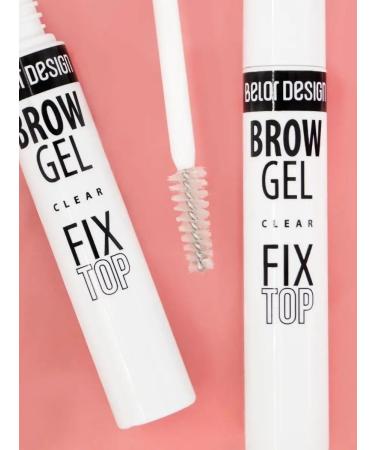 Belarusian cosmetics Eyebrow gel transparent Fixtop fixer - Buy Online on GoSupps.com
