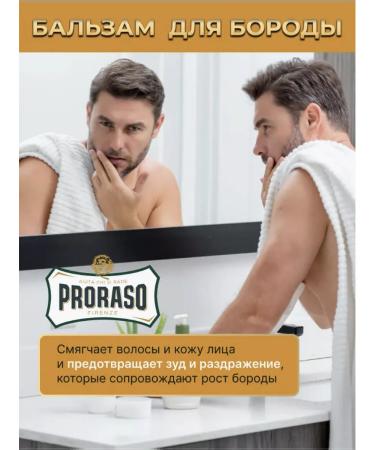 PRORASO Balm for a beard softening Wood and Spice 100 ml - Buy Online on GoSupps.com