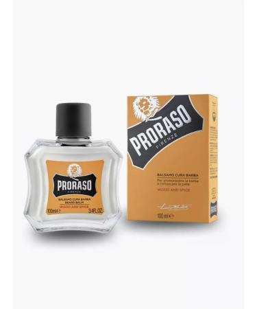 PRORASO Balm for a beard softening Wood and Spice 100 ml - Buy Online on GoSupps.com