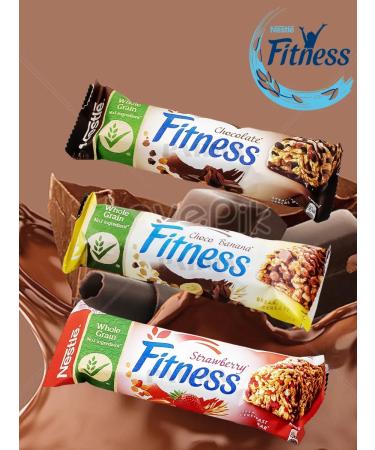 Batonchik "Nestle Fitness" Zlaki Chocolate Banana 23.5g 4pcs - Buy Online on GoSupps.com