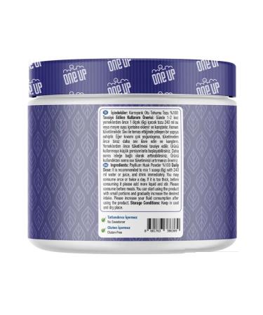 One Up Psillium (fiber plantain seeds) 180 gr. T rkiye - Buy Online on GoSupps.com