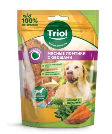 Triol Dog's treat for turrets from turkey with carrots of 70g