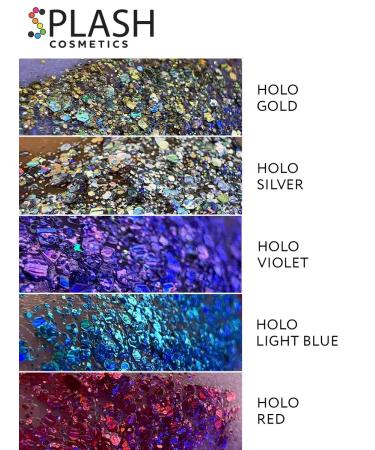 HaidyePlus Glitter gel sequins of face makeup Holo Red Creativity - Buy Online on GoSupps.com