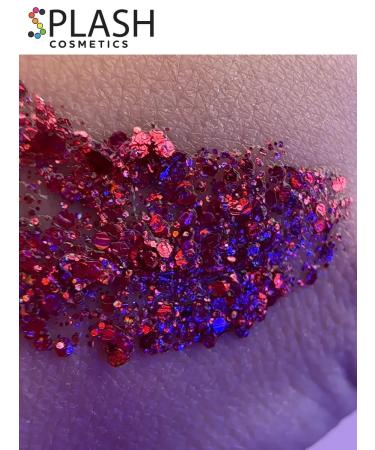 HaidyePlus Glitter gel sequins of face makeup Holo Red Creativity - Buy Online on GoSupps.com