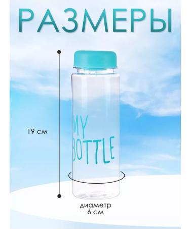 WatebottleLabs Water bottle "My Bottle" with a black bag 500 ml - Buy Online on GoSupps.com