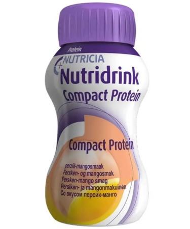 Nutridrynka compact protein peach mango 125ml N4 - Buy Online on GoSupps.com
