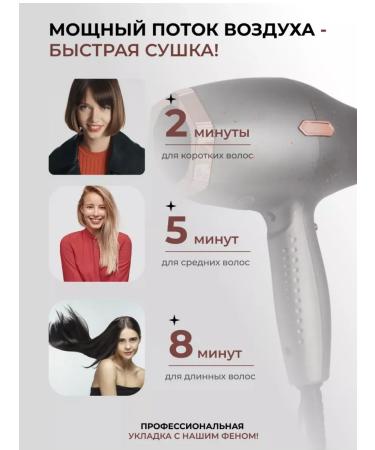 King Hair hair dryer Powerful with nozzles - Buy Online on GoSupps.com