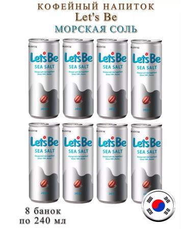 Let's Be Coffee Coffee drink Lotte let's be Sea Salt 8 cans