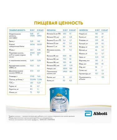 Similac Mixture of classic 1 0-6 months 400 g - Buy Online on GoSupps.com