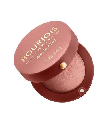 Bourjois Paris Facial blush baked with brush Blus tone 03 - Buy Online on GoSupps.com