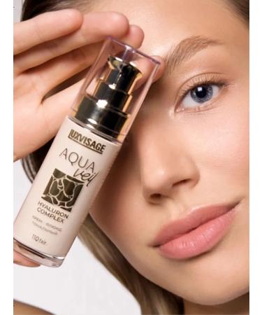 LUXVISAGE Fluid Cream Tonal Aqua Veil Hyaluron Complex tone 130 - Buy Online on GoSupps.com