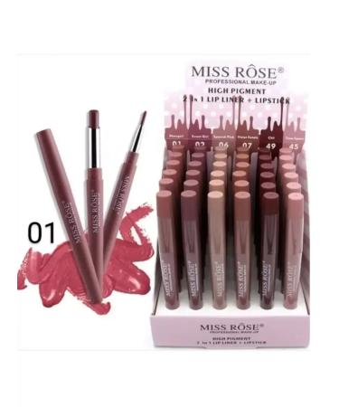 Gegemoon Set of matte lipstick Miss Rose 6 pcs - Buy Online on GoSupps.com