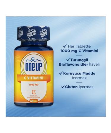 One Up Vitamin C 1000 mg 60pcs T rkiye - Buy Online on GoSupps.com