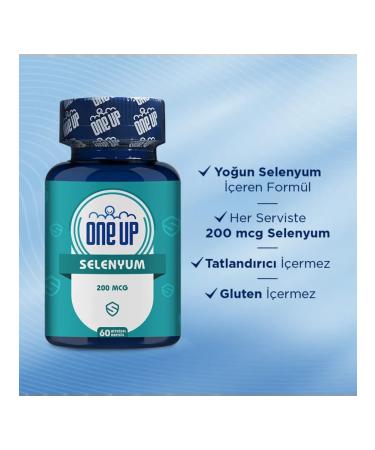One Up Selenium 200 mkg 60 plant capsules T rkiye - Buy Online on GoSupps.com