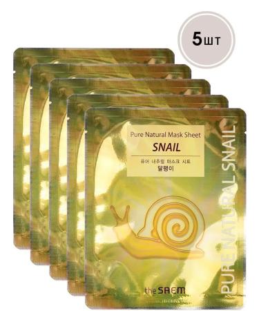 THE SAEM Fabric mask with a snail mucin 5 pcs