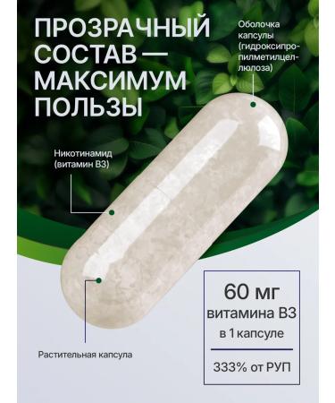 NaturalSupp Nicotinamide Bad vitamin B3 60 plant capsules - Buy Online on GoSupps.com