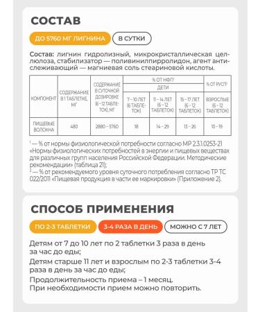 VITAMIR PRO Lignin sorbent fiber for digestion 60 tab - Buy Online on GoSupps.com