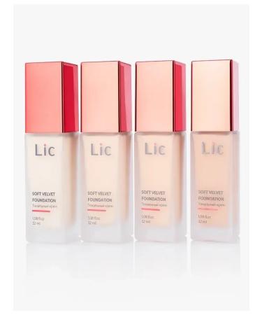 Lic Set Tonal Facial Cream Soft Velvet Foundation 02y 2pcs - Buy Online on GoSupps.com
