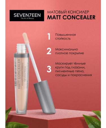 Seven7een Classile for face and eyes Matte Matt Concealer 01 - Buy Online on GoSupps.com